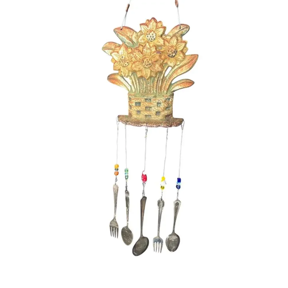 Vintage Cast Iron Reclaimed Relics Recycled Utensils Windchime